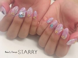 マーメイドネイル　凸凹ネイル