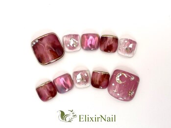 エリクサーネイル 池袋(Elixir Nail)/フット やり放題/クーポン使用