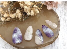 お花ニュアンスネイル