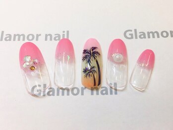 グラマーネイル(Glamor nail)/カラグラ×南国アート