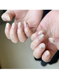 ミラーフラワーネイル