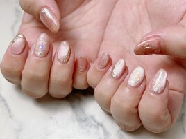 マグネットネイル×ミラーアート