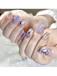 紫陽花ネイル(オプション)