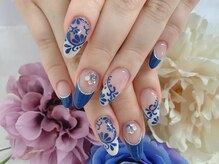 ディーネイル 天王寺(D-nail)/(松崎)ペイズリーフレンチ