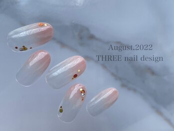 スリー(THREE)/Augusut.2022/nail design 