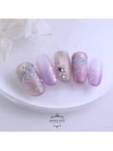 ピオニーネイル(peony nail)/4月新作　藤の花