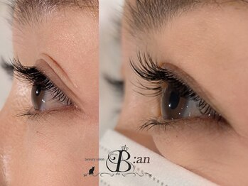 ビアン(B:an)の写真/「下がりまつ毛」「マツエクをつけても重く見えてしまう」方に！マツエク＆まつ毛パーマで華やかな目元へ☆