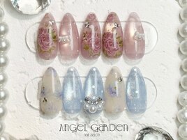 薔薇ネイル