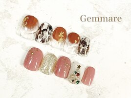 ニュアンス冬ネイル