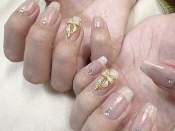 モルネイル(MORU nail)/ミラー×フラッシュラメ
