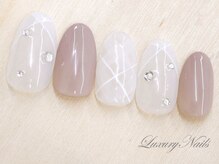 ラグジュアリーネイルズ オオミヤ(Luxury Nails Omiya)/シンプル*クロスアート
