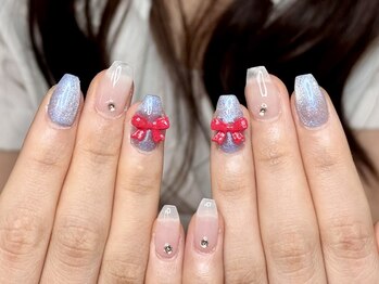 ウサギネイル 新大久保店(usagi nail)/リボンネイル