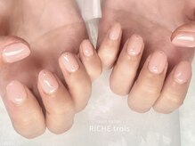 リッシュ トロワ(RICHE trois)/ちゅるピンクショートネイル♪
