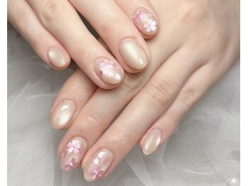 桜マグネットネイル