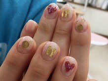 プルミエ ネイル(Premier Nail)/ハート＆LOVE＆にこちゃん