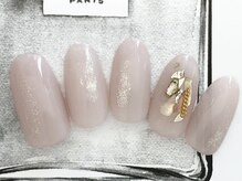 ムーネイル(mou nail)/透け感×シェルデザイン