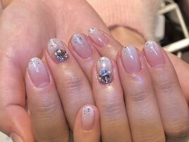 白グラデ☆