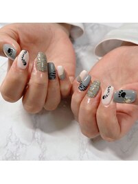 ネコちゃんアートネイル