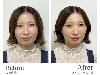 ルネカラー(Renecolor)/フルメイクレッスンBefore/After