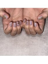 ジゼルネイル(Gisele Nail)/フラッシュ×ゴールドパーツ