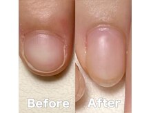 まるで自爪な自爪風仕上げならネイルNGでも内緒で育成ができる♪