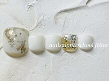 フェリーチェ(nail salon＆school felice)/フットネイル/定額制9900円/瑞江