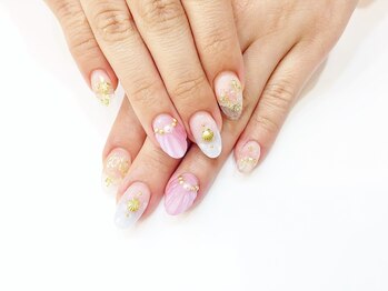 ネイルコレクション ベビーピンク(Baby Pink)/ジェル付放★人魚の鱗シェル