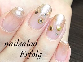 秋色ゴールドネイル/初回8500円