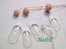 ネイリット 銀座(Nailit)/ホロ花フレンチ ¥8280【¥9108】