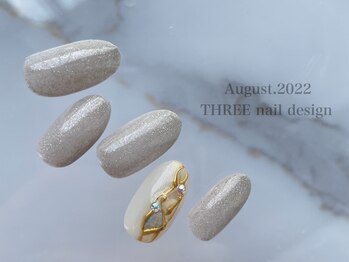 スリー(THREE)/Augusut.2022/nail design 