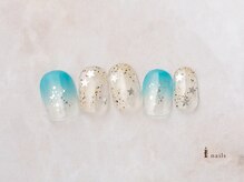 アイネイルズ 横浜EAST店(I-nails)/グラデーション海ネイル