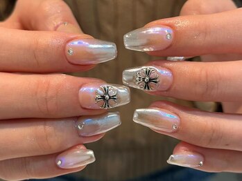シェリーラメール 原宿店(cherie la mer)/ミラーグラデーションネイル