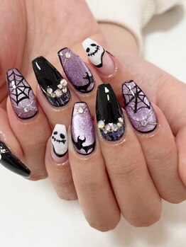 フィルネイル 古河店(FILL nail)の写真/《抜群の再現度◎》キャラクターやロゴ、モチーフネイルにも対応♪自分だけのお気に入りネイルで気分UP♪