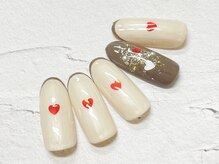 コルン/バレンタインネイル