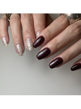 マーレネイル 高槻店(mare nail)/【MARINA】ワンカラー+ラメ