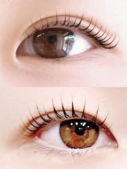 サロンドシエル(salon de ciel)の写真/【似合わせまつげパーマ＆トリートメント美容液￥7000】ダメージを最小限に◎繊細な技術×持続力◎
