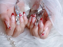 ラブリー赤チェックフレンチ☆