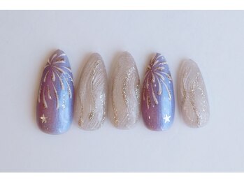 ココネイル/花火ネイル