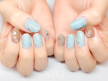 ヌル ネイル 新宿(NURU NAIL)/個性派/韓国/ニュアンス/西新宿