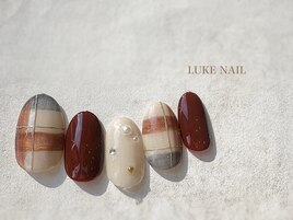 マグネットチェックネイル