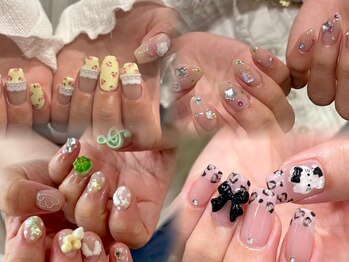 ホホコネイル 大宮(HOHOKO NAIL)の写真/SNSで人気のパーツ多数！カラバリ・パーツの豊富さは口コミでも高評価！多ジャンルのネイルを叶えます！