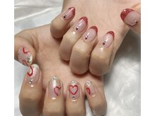 レディスペネイルノマエ 名駅店(Redispe nail nomae)/Red Asymmetry