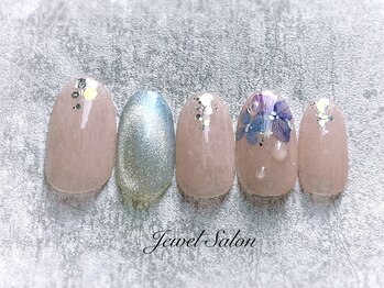 ジュエルサロン(JEWEL SALON)/紫陽花ネイル　¥7500