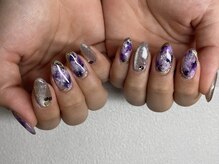 ネイル ビジュー(NAIL BIJOU)/アメジストネイル