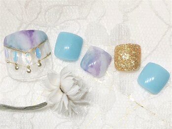 ネイルズガッシュ 武蔵小山店(NAILsGUSH)/*エスニックマーブル*