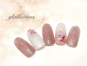 ネイルグラマラス 西新井店/《パラジェル》押し花ネイル