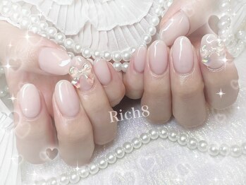 ネイルアンドまつげエクステ リッチエイト 原宿店(Rich8)/ワンカラー＋パーツのコース★