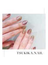 ツキカドットネイル(tsukika.nail)/ハートホログラム