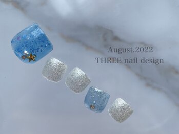 スリー(THREE)/Augusut.2022/nail design 