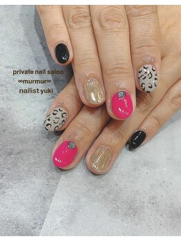プライベート ネイルサロン マーマ(murmur)/レオパードネイル